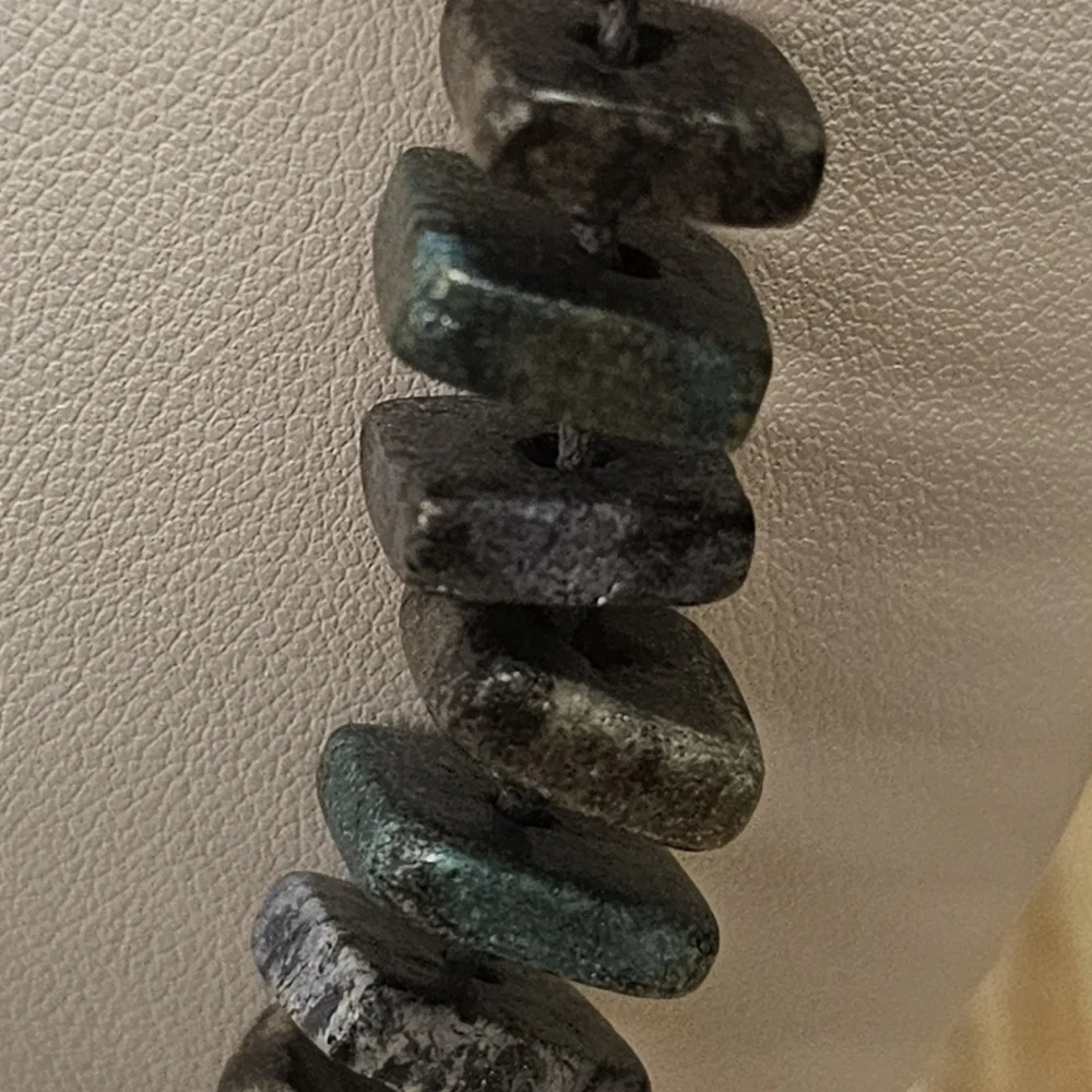 Rare Mine Finds Natural Stones Artisan Crafted Long Necklace. - Picture 2 of 7